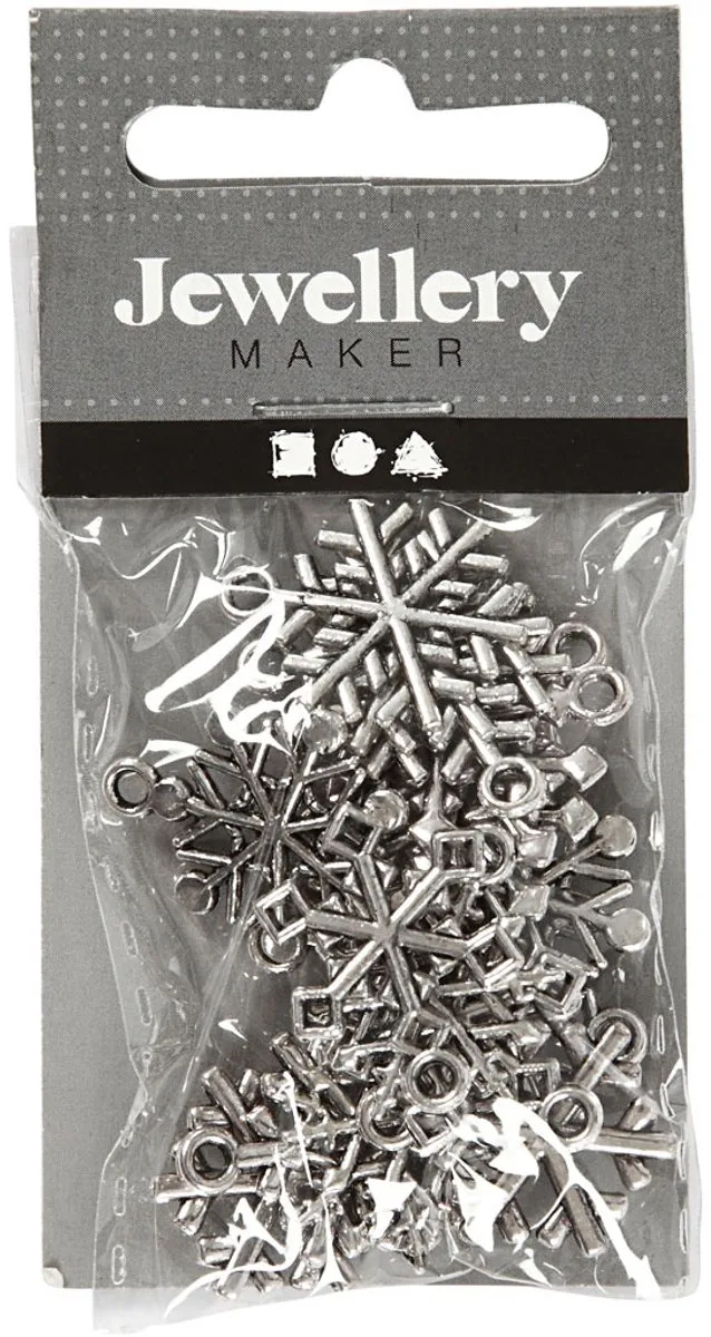 Creativ Company Sieradenhanger Sneeuwvlok - 18 Stuks