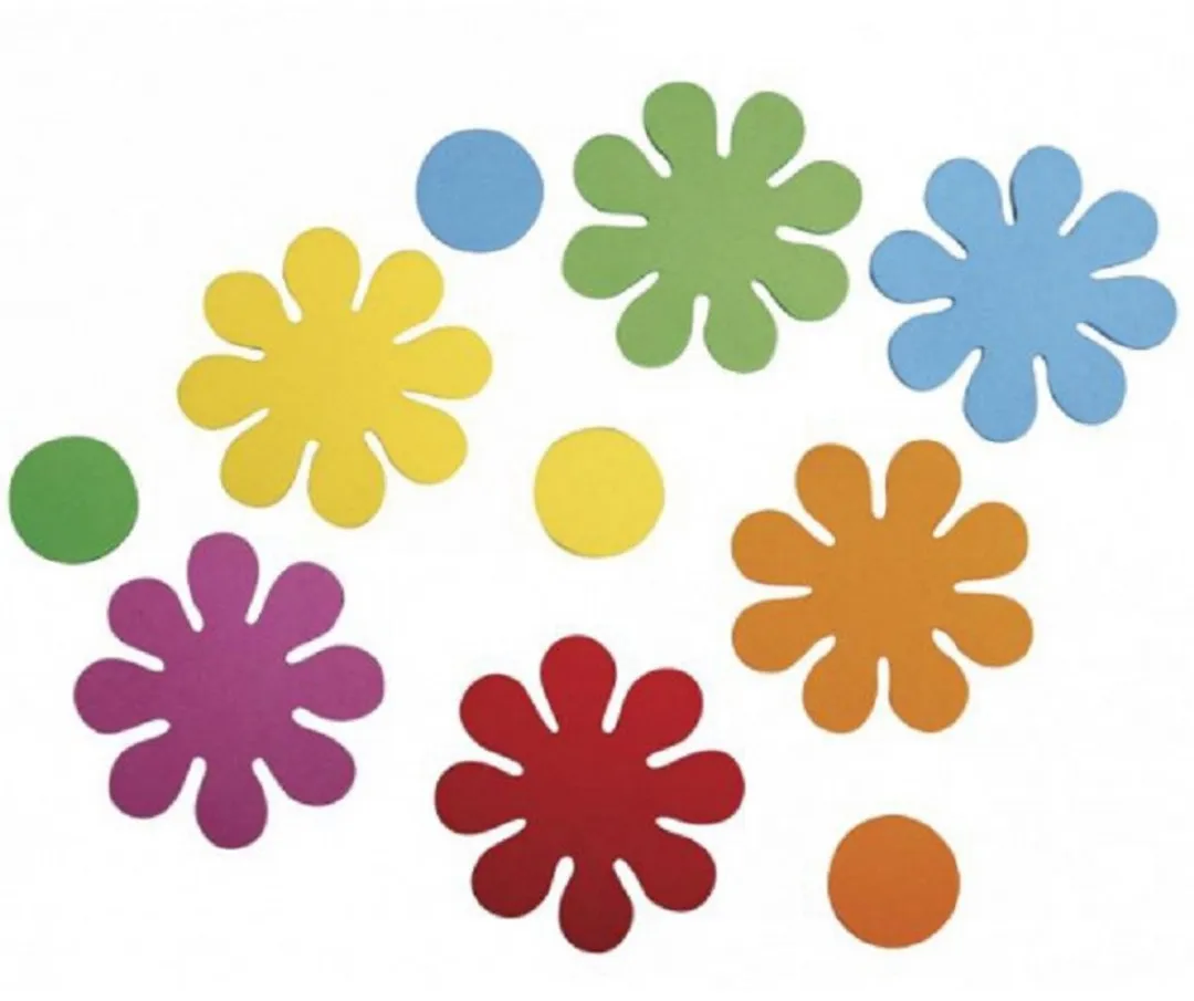 Rayher Crepla Ponsdeeltjes Bloemen 120 Stuks