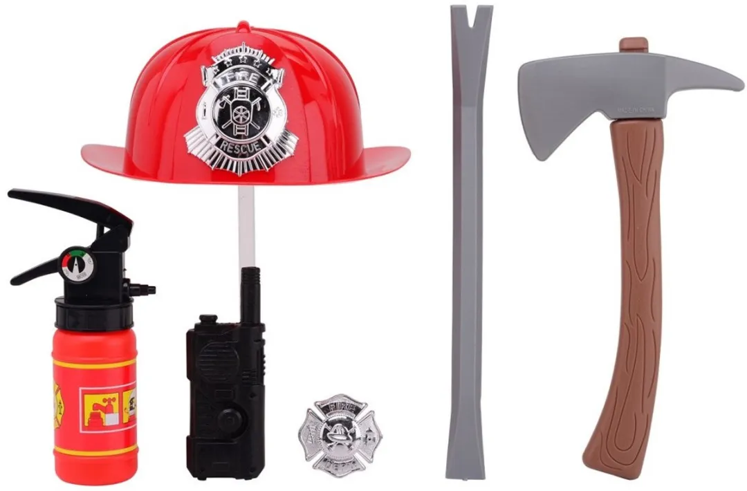 Johntoy Luxe Brandweerset - 6-delig Rood - afbeelding 6 van 6
