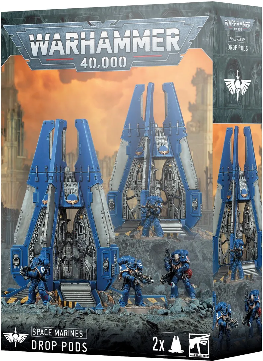 Warhammer 40K Space Marines Drop Pods 48-101