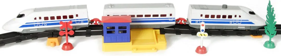 Johntoy Treinset Hoge Snelheid 50-delig - Blauw - 26935 - afbeelding 6 van 6