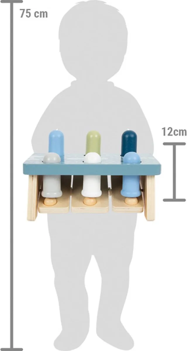 Small Foot Houten Hamerbank Arctic 2-delig - Multicolor