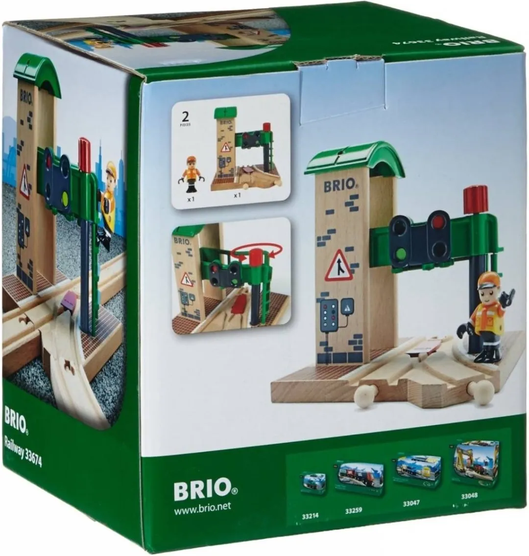 BRIO Seinstation 33674 - Treinspeelgoed Groen