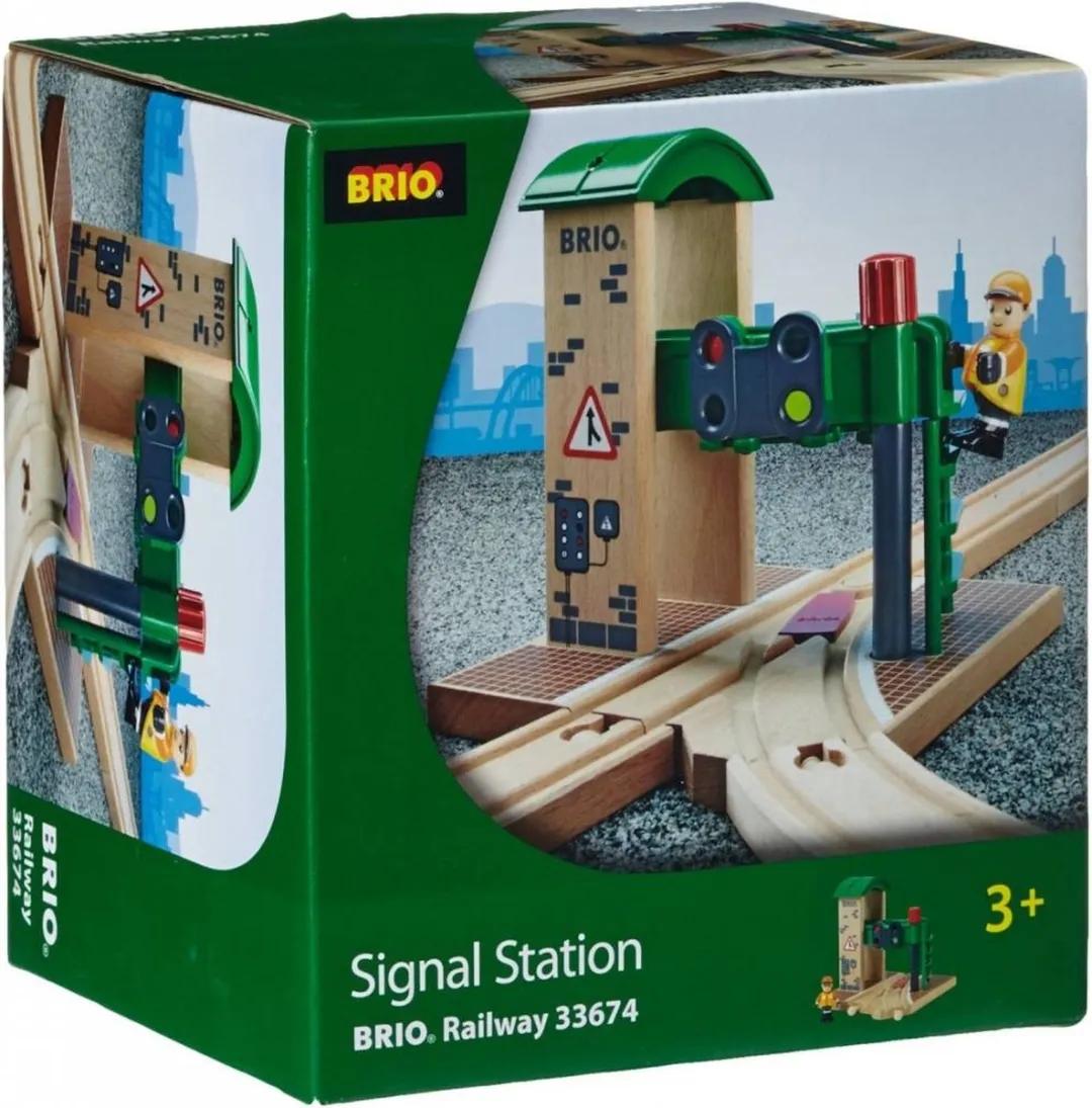 BRIO Seinstation 33674 - Treinspeelgoed Groen