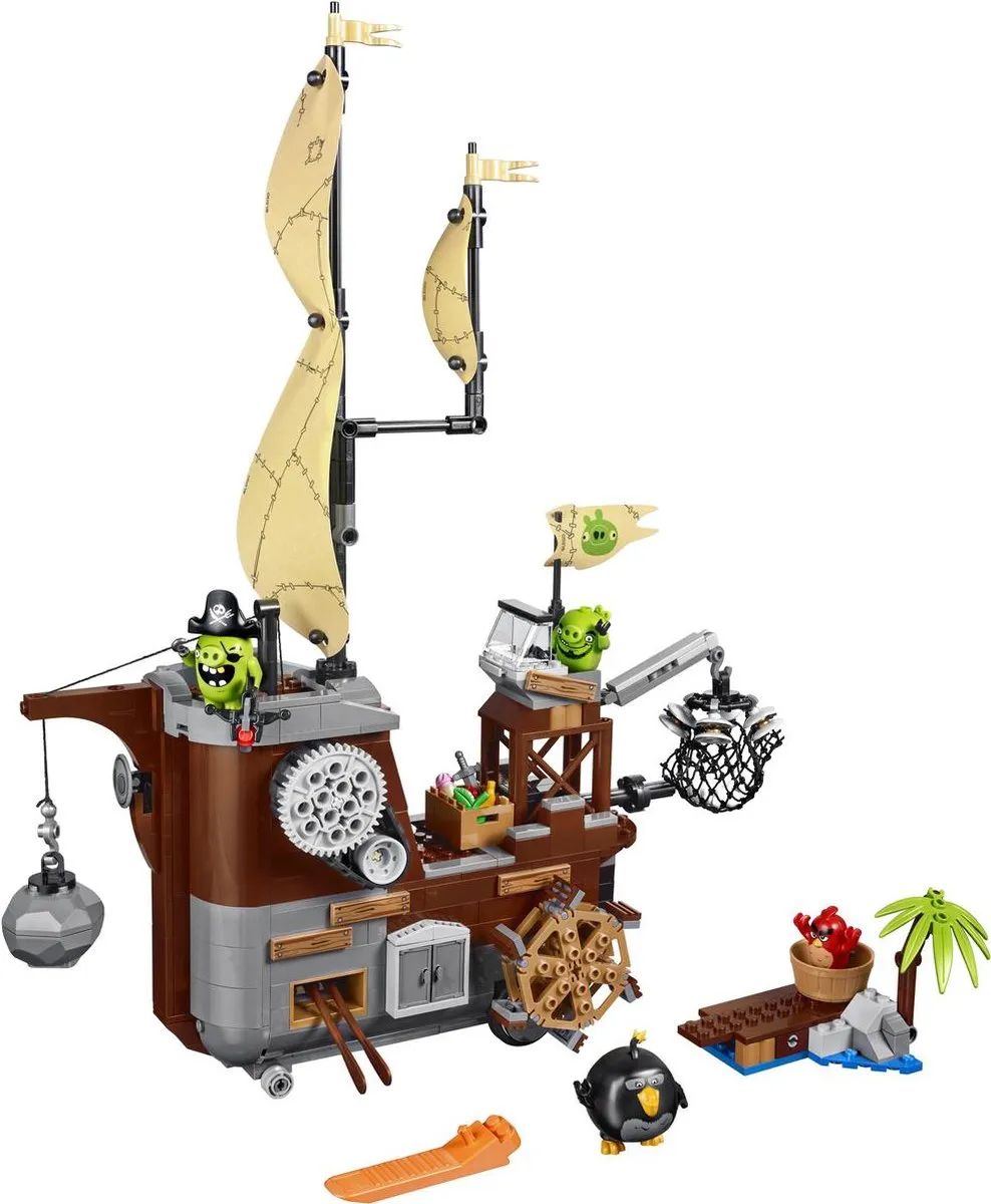 LEGO Angry Birds Piggy Piratenschip 75825 - 620 Stukken
