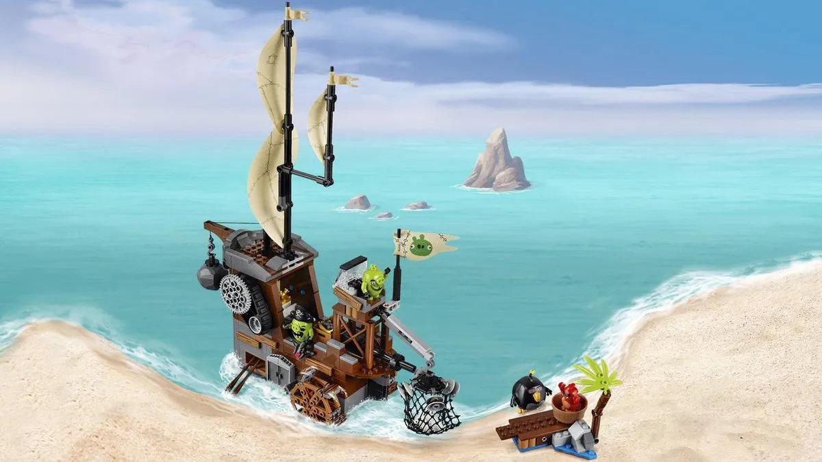 LEGO Angry Birds Piggy Piratenschip 75825 - 620 Stukken