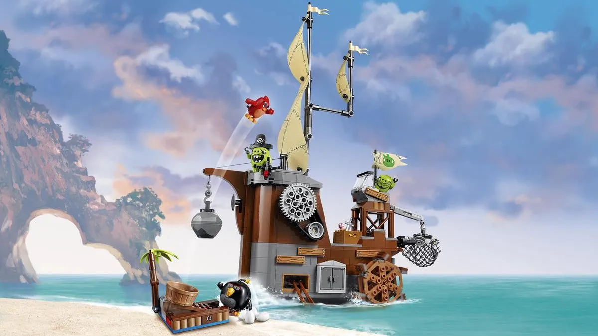 LEGO Angry Birds Piggy Piratenschip 75825 - 620 Stukken