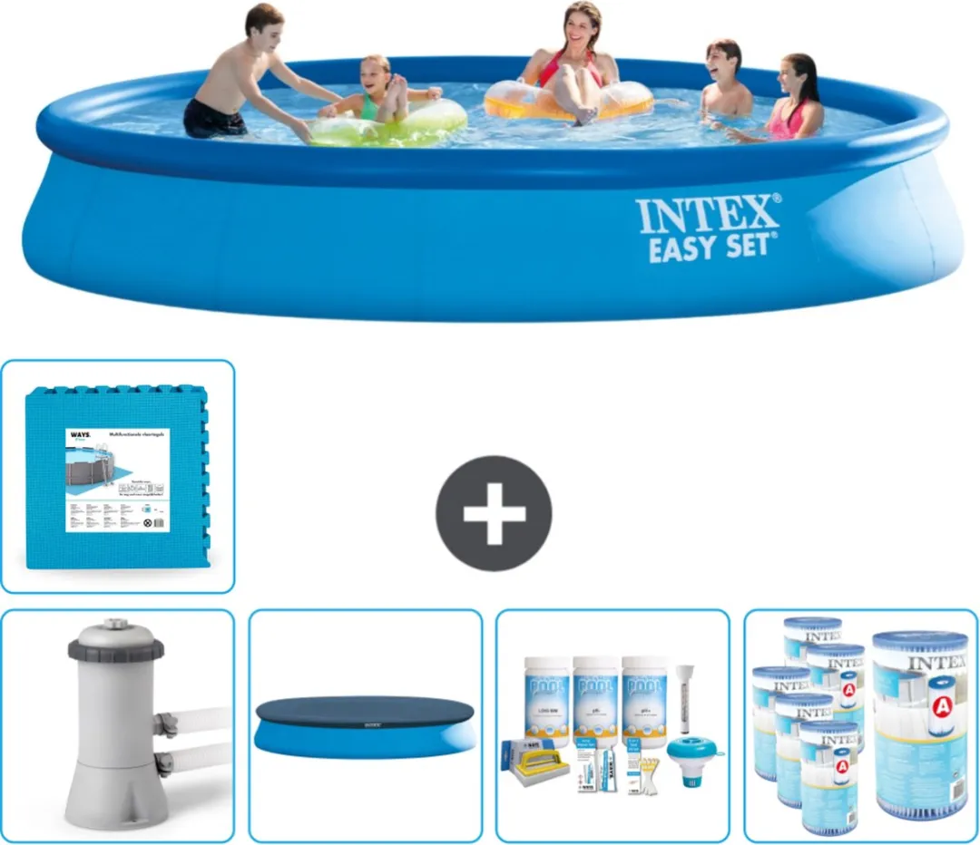 Intex Easy Set Zwembad 457x84cm - Blauw - 9792L