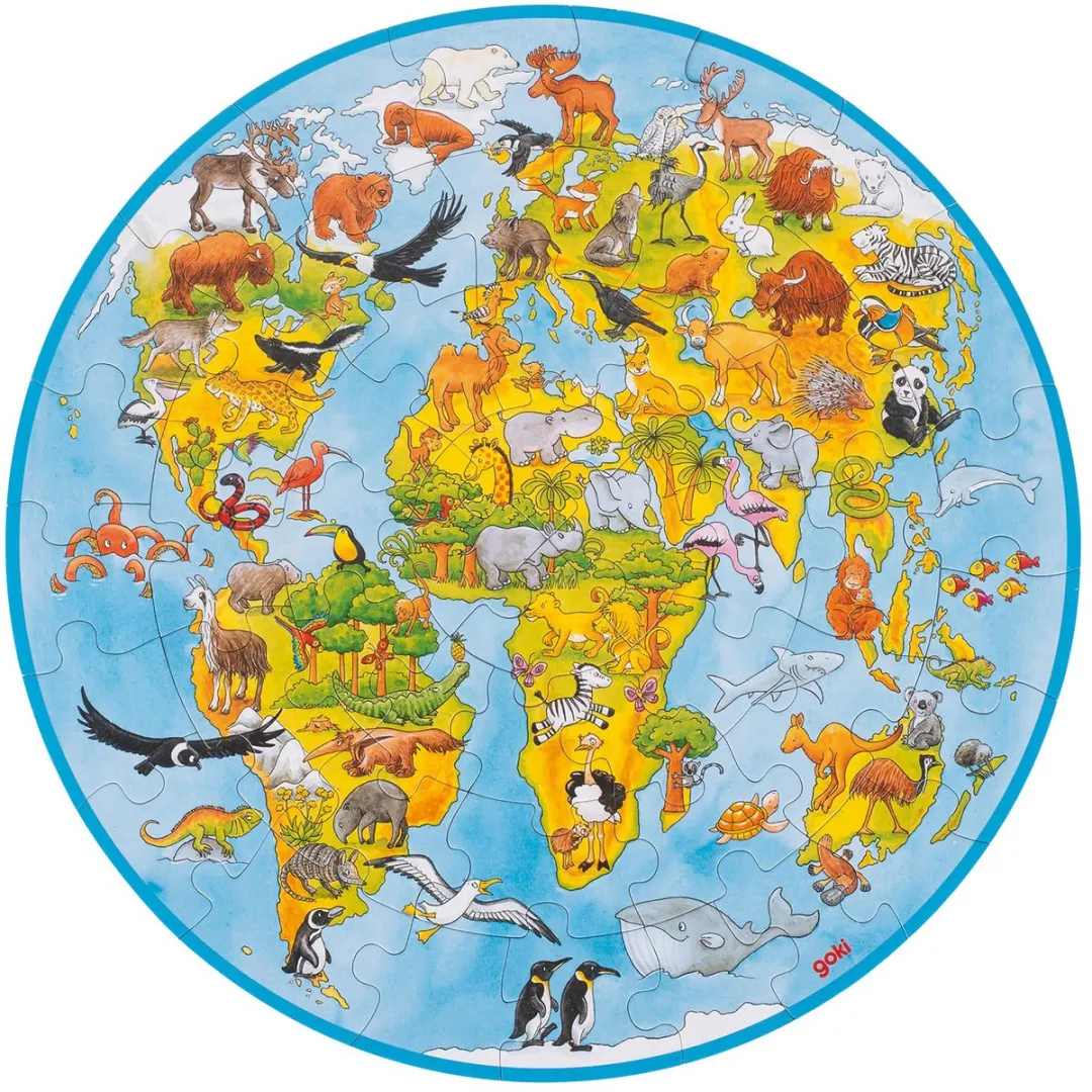 Goki World XXL Puzzle 49 Stuks