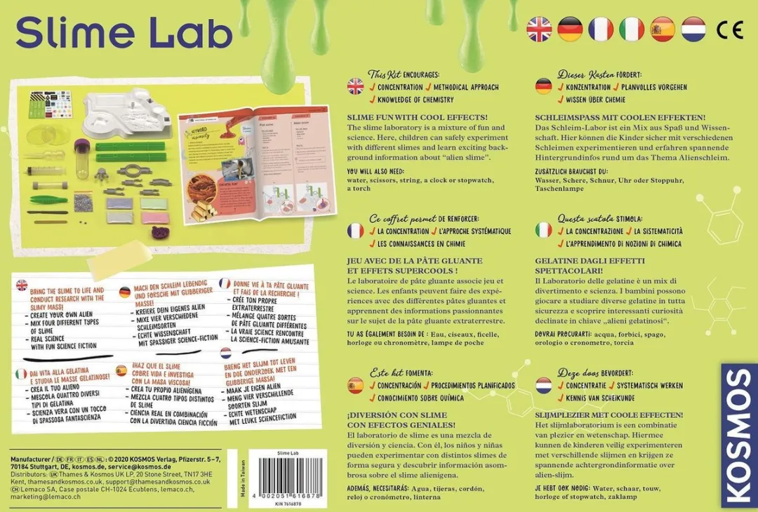Kosmos Slime Lab Experimenteerset - Multicolor