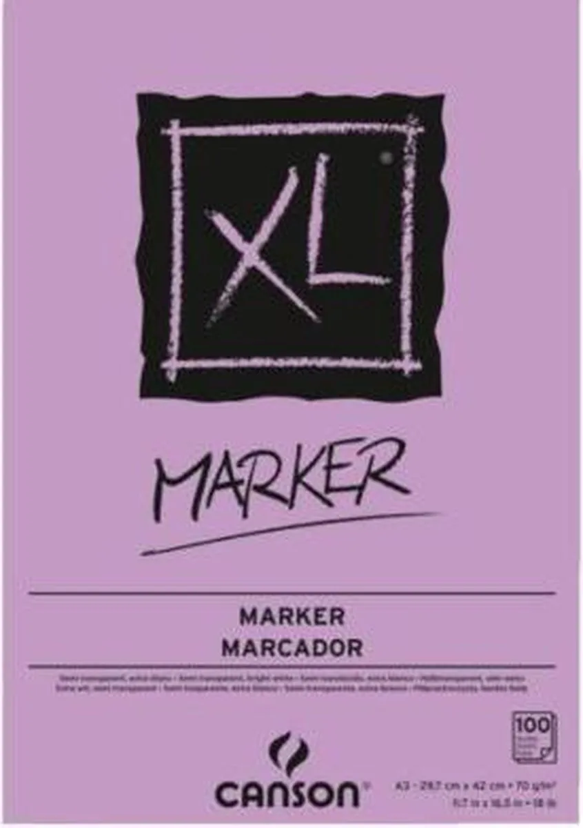 Canson Tekenblok XL Marker A3 - 100 Vel - Wit