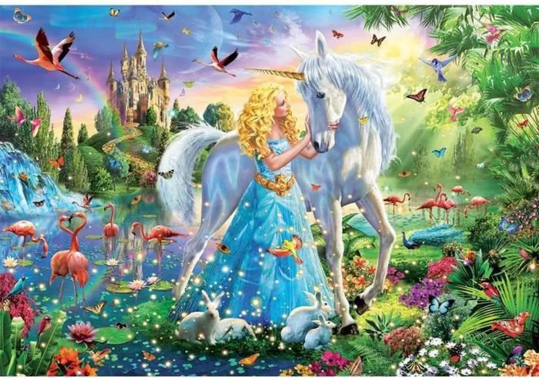Educa - Puzzle 1000 - The Princess And The Unicorn (017654)