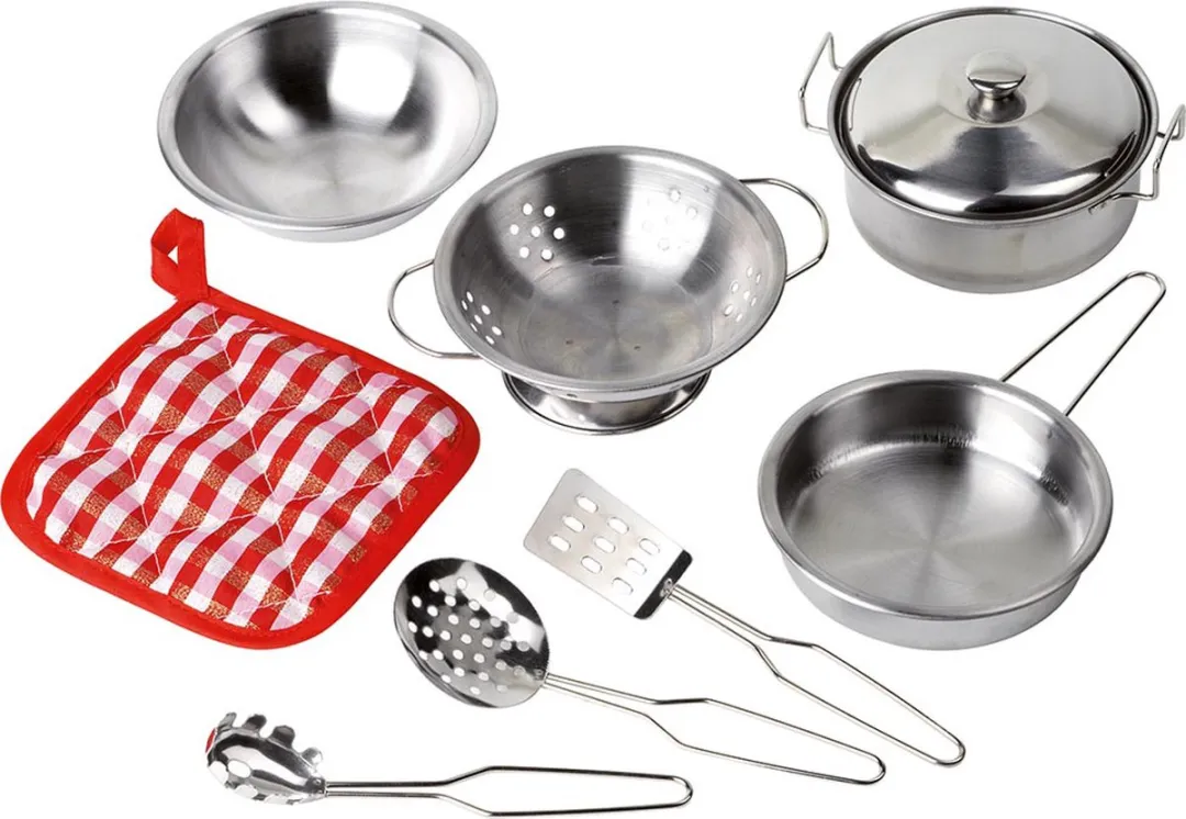 Goki Cooking Set II - Zilvergrijs