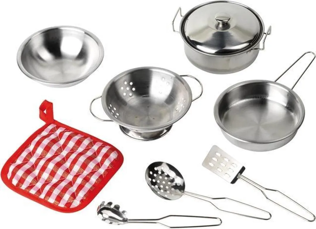 Goki Cooking Set II - Zilvergrijs
