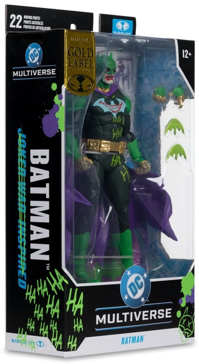 McFarlane Toys DC Multiverse Batman Joker War Gold Label Action Figuur - MCF17668 - Multi - afbeelding 6 van 6