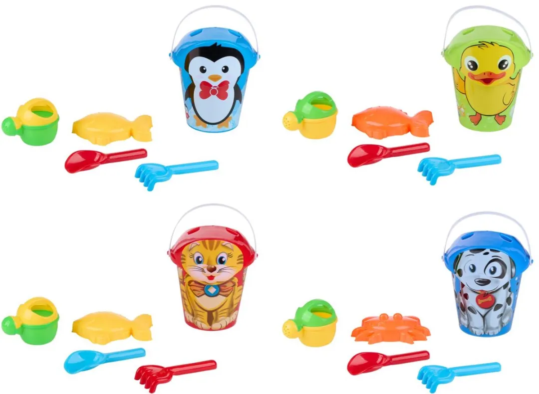 Eddy Toys Zandemmer Dieren 5-delig - Multicolor