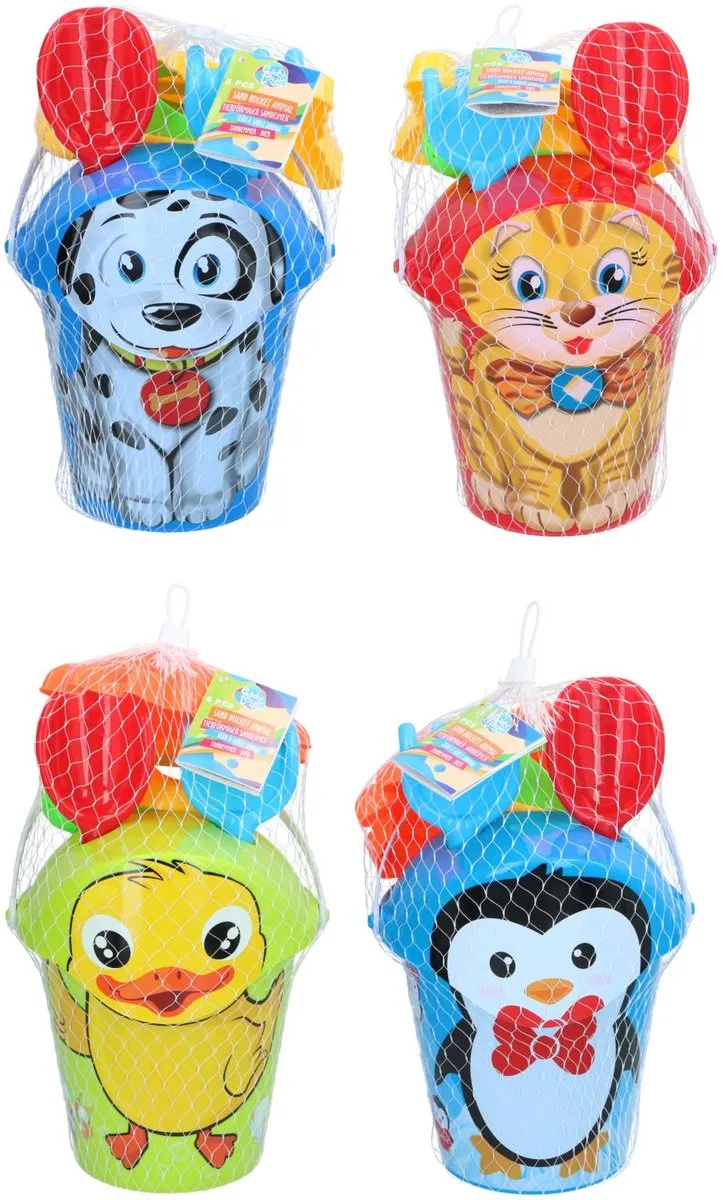 Eddy Toys Zandemmer Dieren 5-delig
