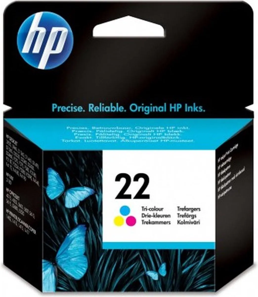 HP 22 C9352AA Tri-Color Cartridge - 6ml - Cyaan/Magenta/Geel