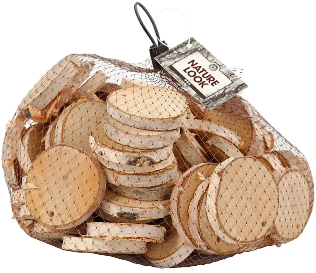 Creativ Company Houten Schijven Knutselmateriaal 500g - Multicolor