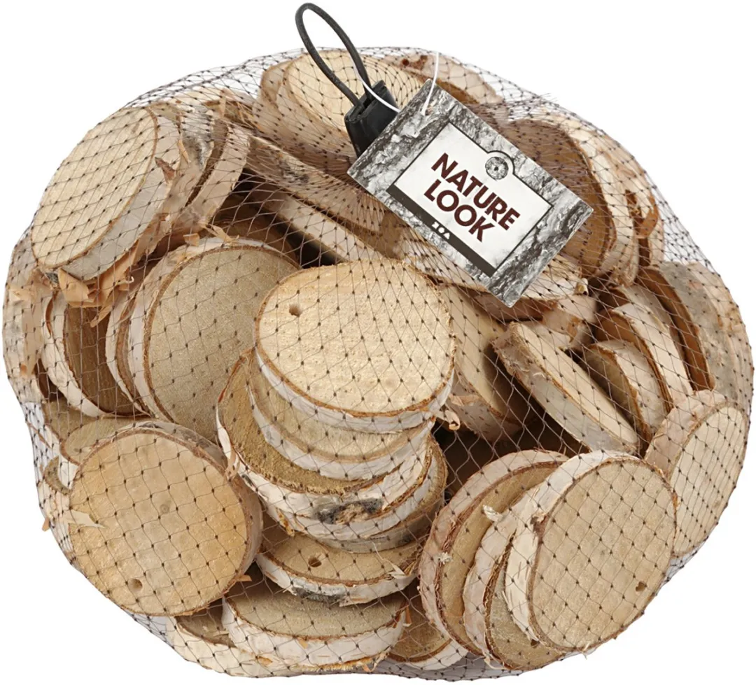 Creativ Company Houten Schijven Knutselmateriaal 500g - Multicolor