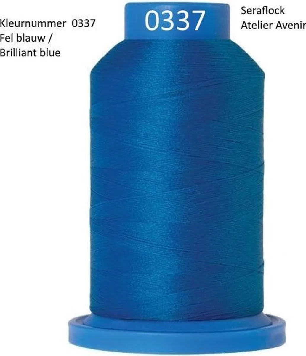 Amann Mettler Seraflock 1000mt Lockgaren 0337 - Briljant Blauw