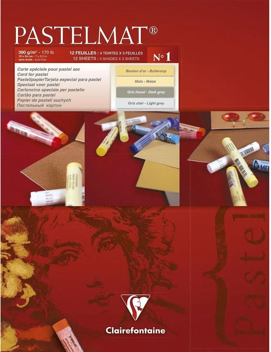Clairefontaine Pastelmat Pad 17x24cm