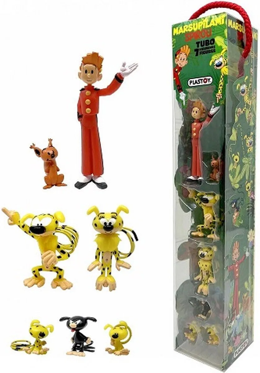 Plastoy Marsupilami Mini-Figuren 7-delig - P070389 - Multi