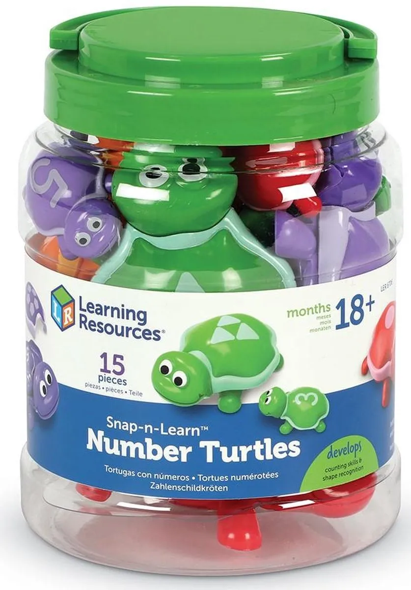 Learning Resources Snap-n-Learn Number Turtles LER6706 - Schildpadden