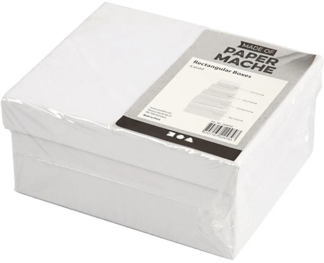 Creativ Company Rechthoekige Dozen Set - 4 Stuks Multicolor