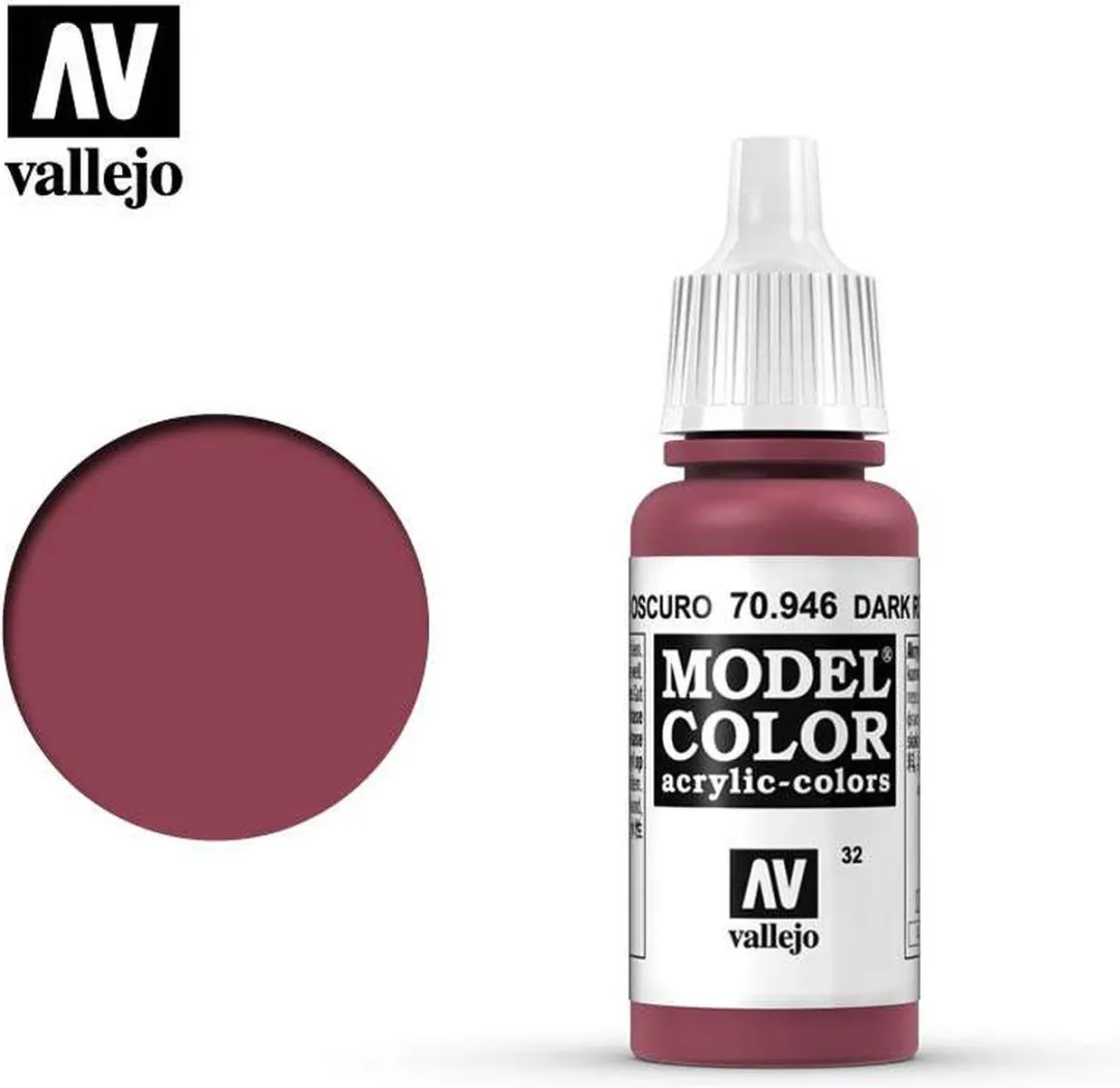 Vallejo Model Color Dark Red Acrylverf 17ml