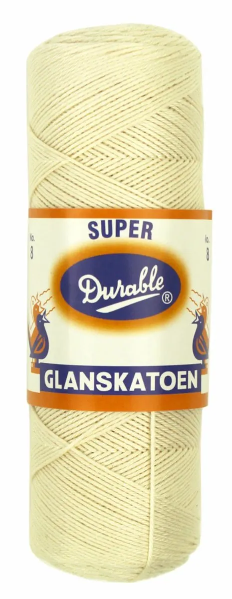 Durable Glanskatoen Nr. 8 - Ecru Garen