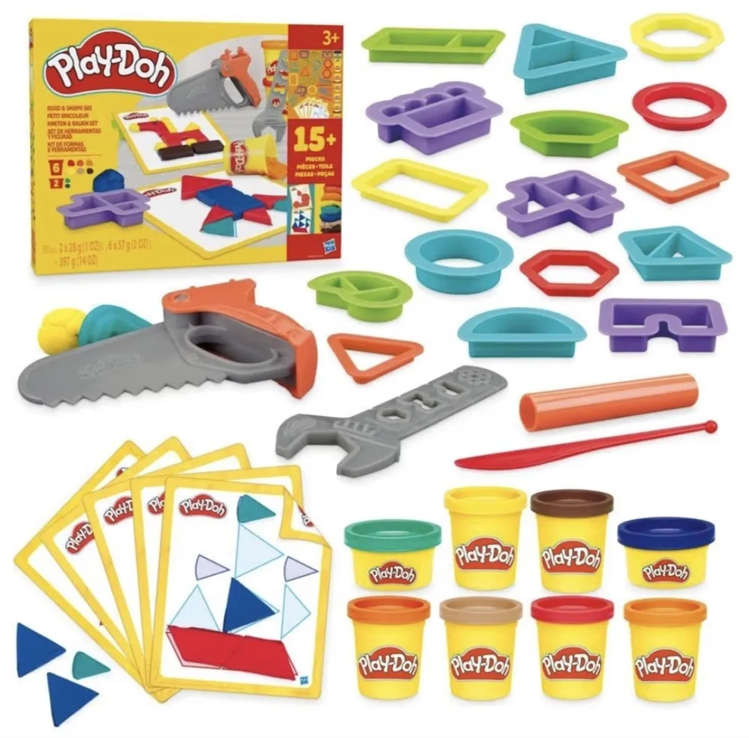 Hasbro Play-Doh Bouw- en Vormspeelset - 33 Stuks - Multi
