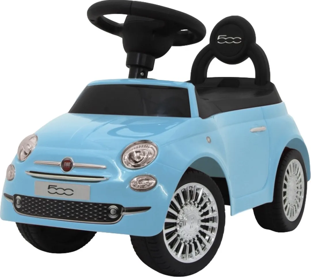 ECOTOYS Fiat 500 Loopauto Blauw