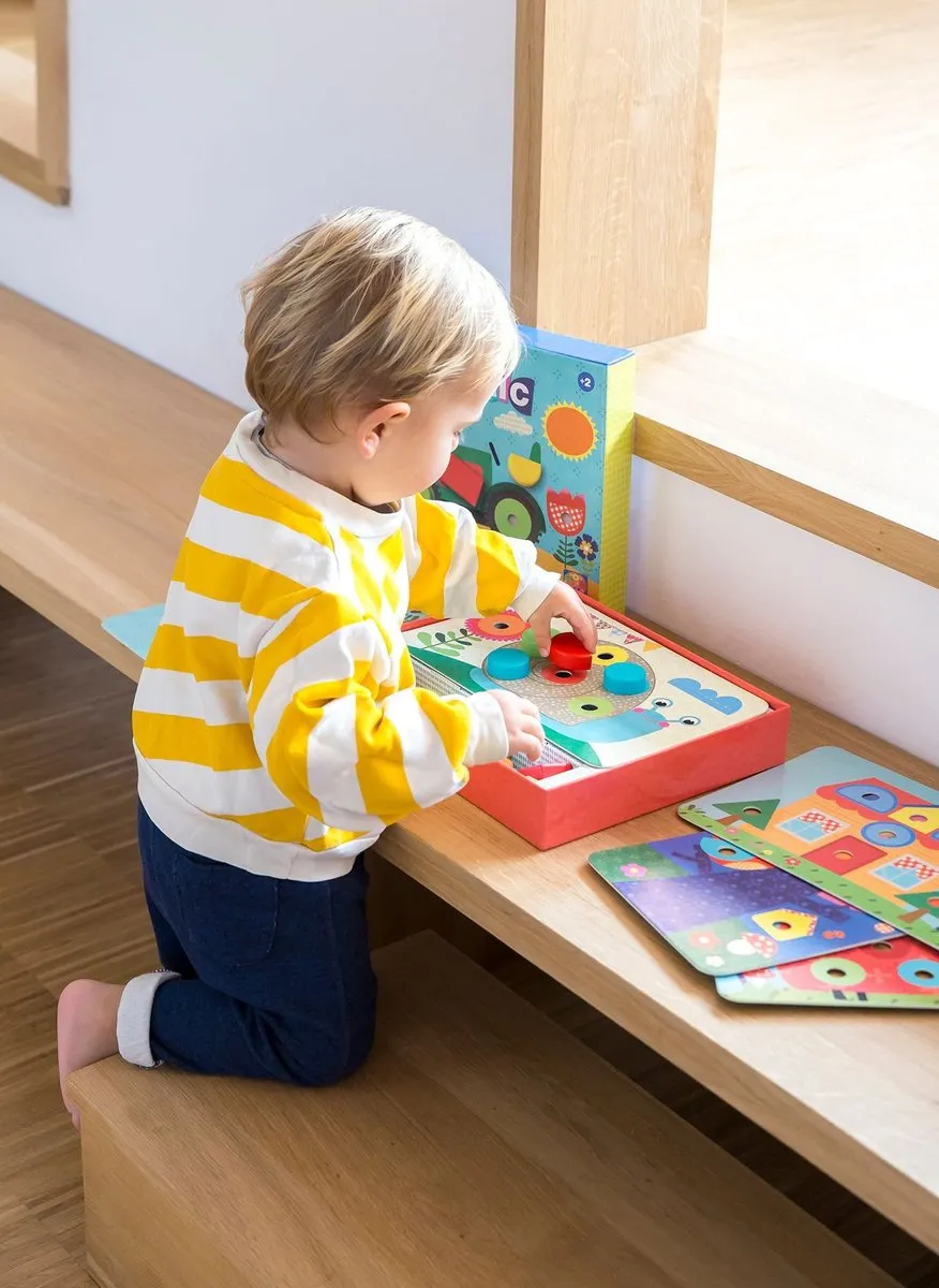 Apli Kids Mijn Eerste Houten Blokken Mozaïekspel 17652 - Multicolor