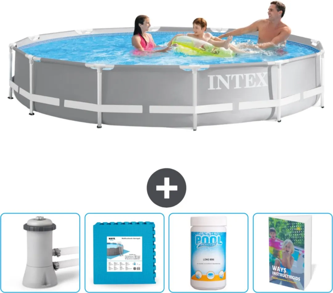 Intex Rond Prism Frame Zwembad 366x76cm