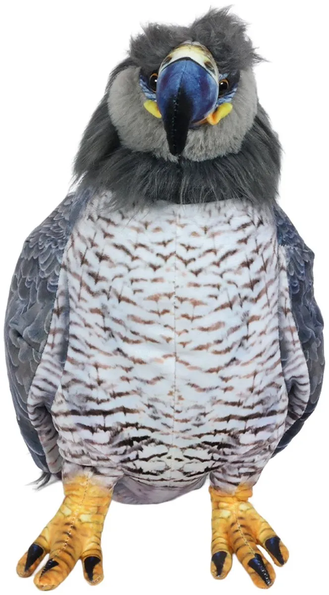 PIA Soft Toys Knuffel Arend/Adelaar - 36 cm - Grijs