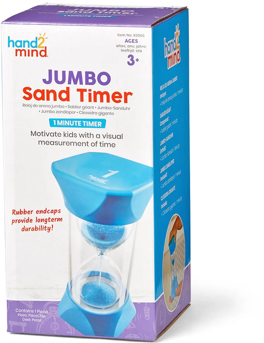 Learning Resources Jumbo Sand Timer 1 Minuut - Blauw