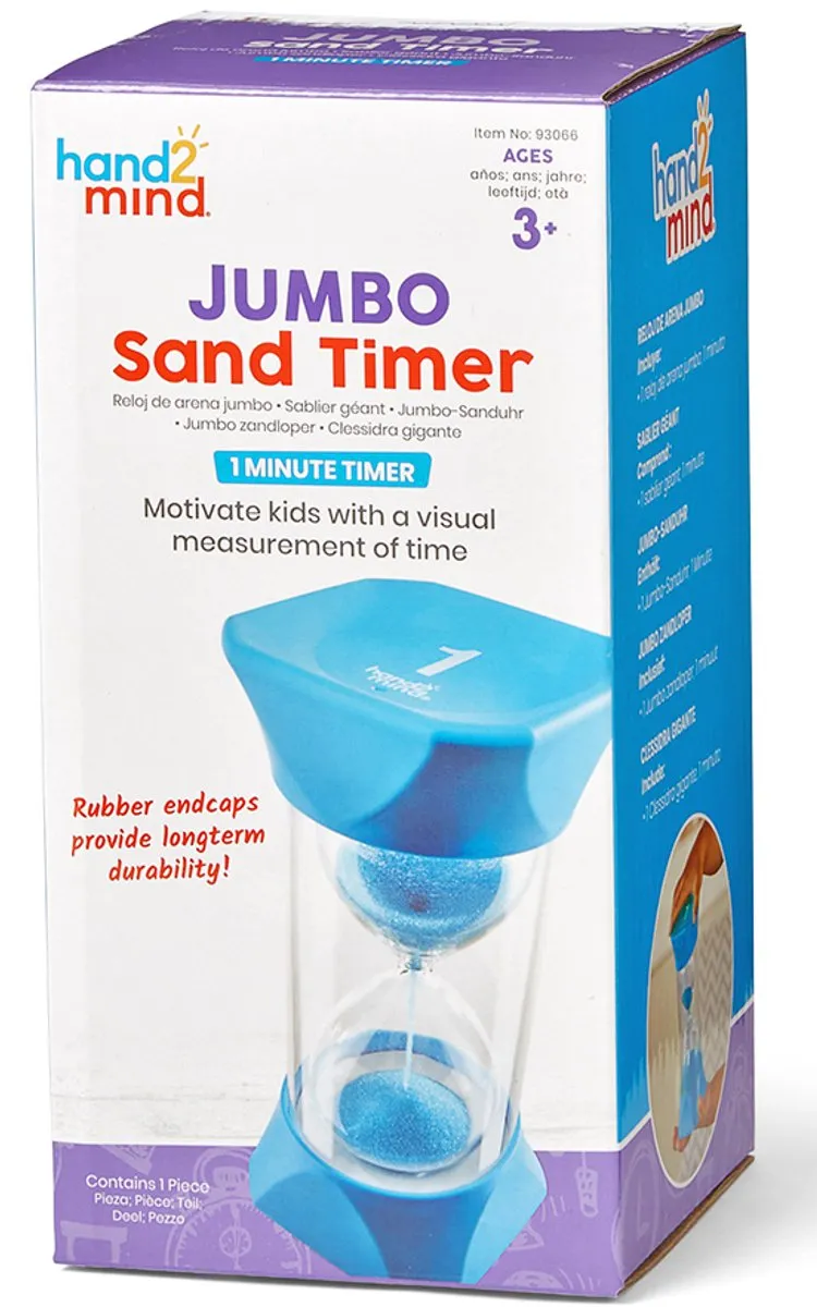 Learning Resources Jumbo Sand Timer 1 Minuut - Blauw