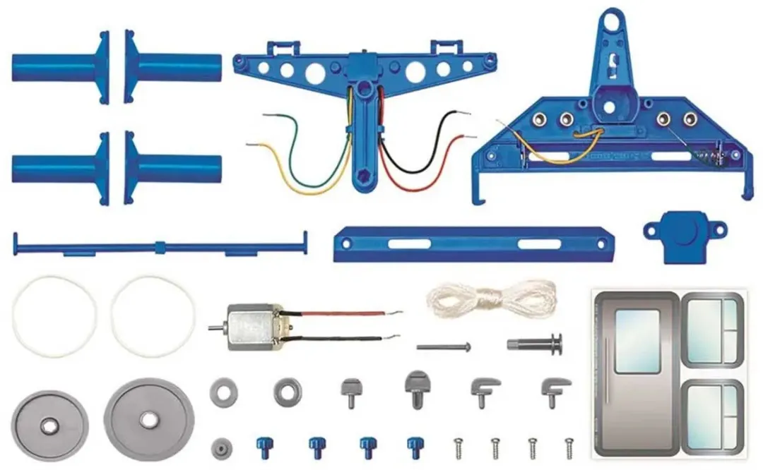 4M Fun Mechanics Kabelbaan Hobbyset - Grijs - 2x AA - afbeelding 4 van 6