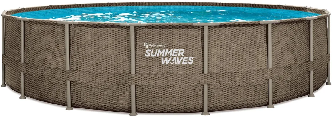 Summer Waves Zwembad Elite Frame - 610 X 122 cm - Dark Triple Basketweave