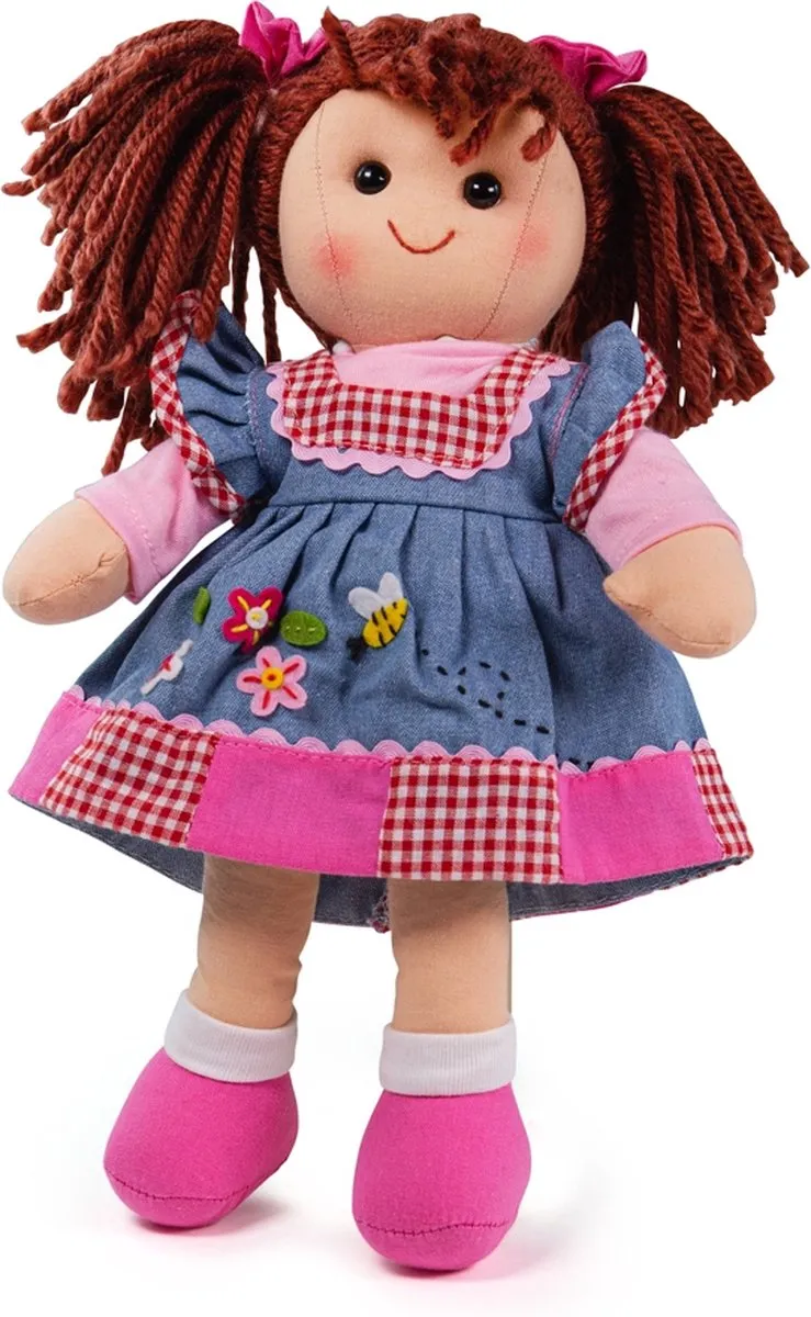 BIGJIGS Stoffenen Pop Melody 34cm - Meerdere Kleuren