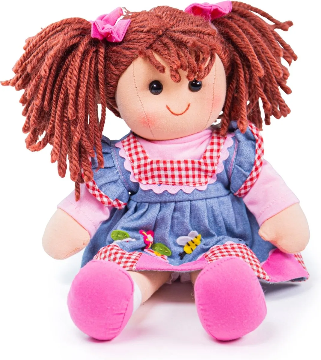 BIGJIGS Stoffenen Pop Melody 34cm - Meerdere Kleuren