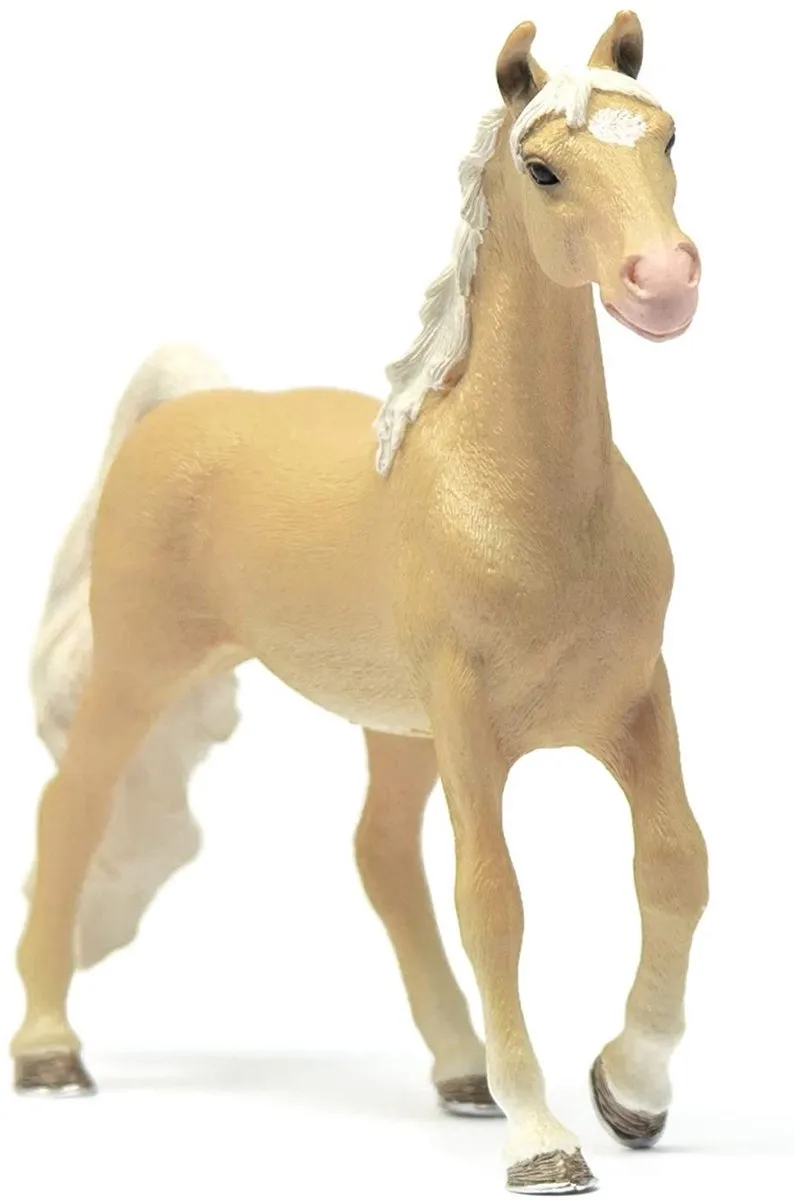 Schleich Horse Club Amerikaanse Zadel Merrie Speelfiguur 13912 - Beige/Wit