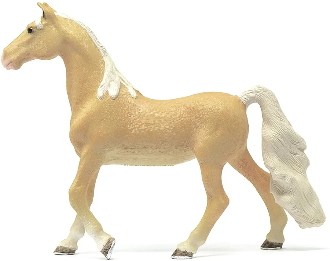 Schleich Horse Club Amerikaanse Zadel Merrie Speelfiguur 13912 - Beige/Wit