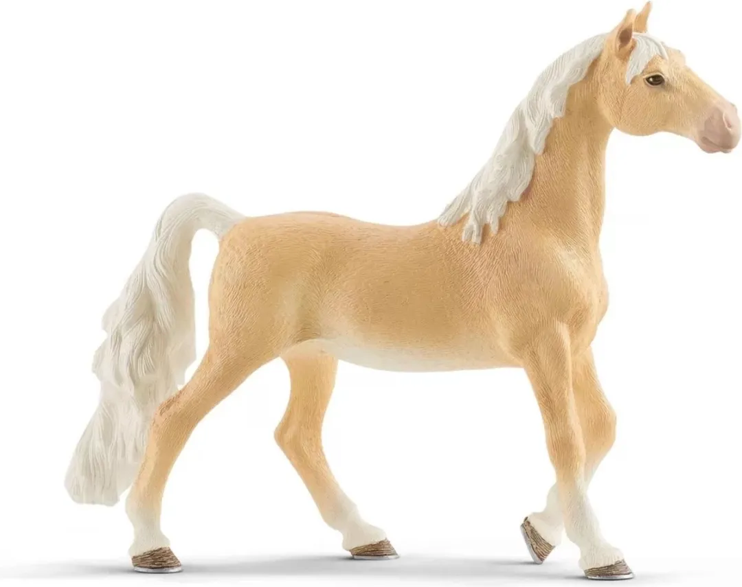 Schleich Horse Club Amerikaanse Zadel Merrie Speelfiguur 13912 - Beige/Wit - afbeelding 6 van 6