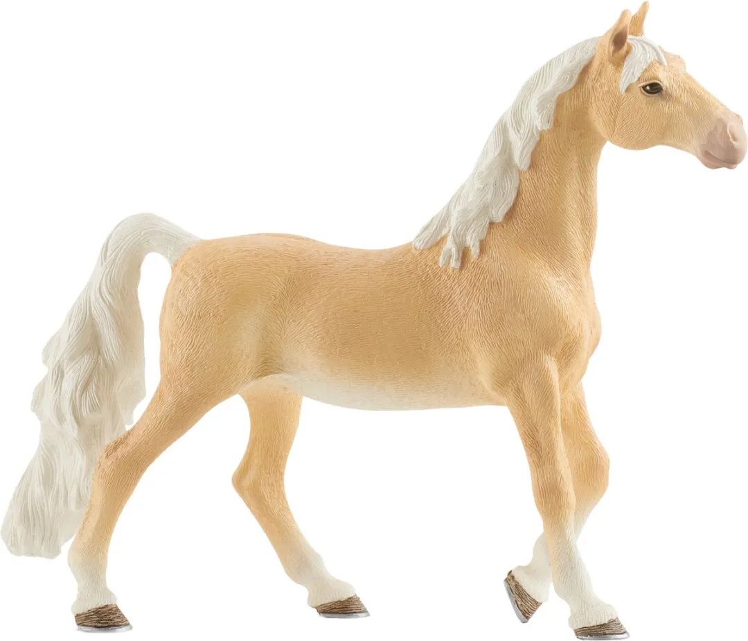 Schleich Horse Club Amerikaanse Zadel Merrie Speelfiguur 13912 - Beige/Wit