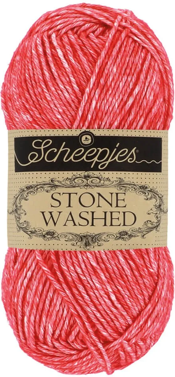 Scheepjes Stone Washed 50g Rood