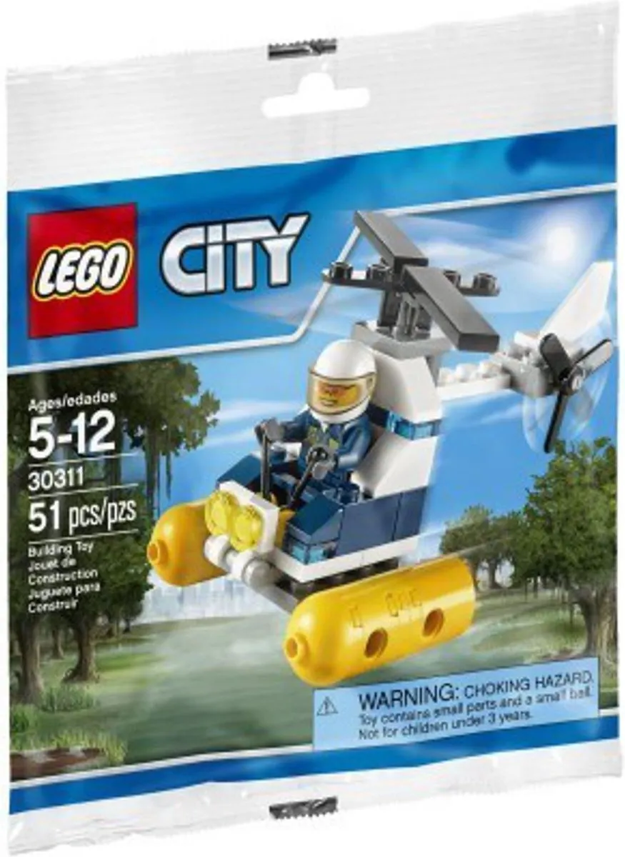 LEGO Moeraspolitie Helikopter 47 Stuks - Blauw/Geel