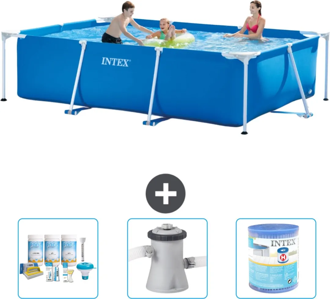 Intex Rechthoekig Frame Zwembad 300x200x75cm