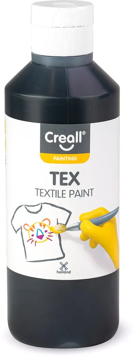 Creall Tex Stoffenverf Zwart 250ml